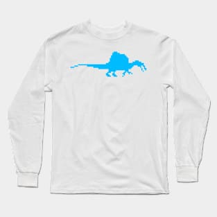 8-bit spinosaurus baby blue Long Sleeve T-Shirt